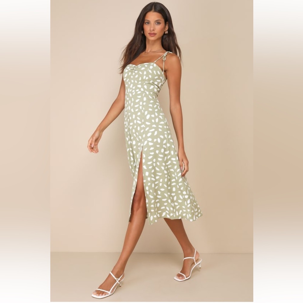 Tie-strap Midi Dress
